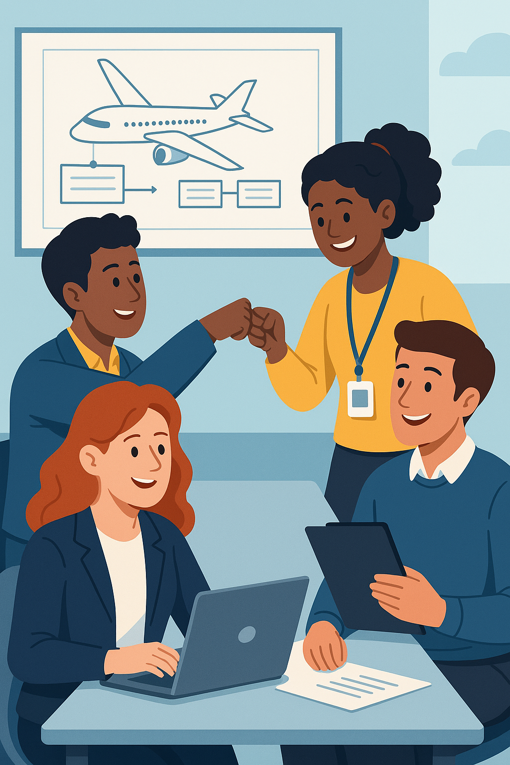 Project Collaboration Illustration